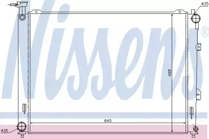Радиатор, охлаждение двигателя NISSENS купить