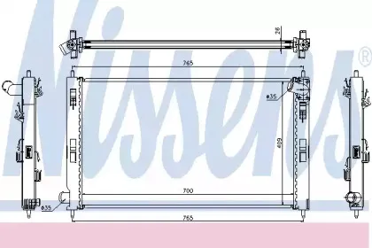 Радіатор охолоджування NISSENS купить