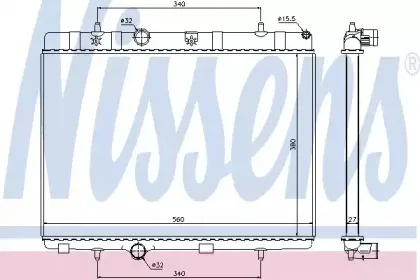 Радіатор охолоджування NISSENS купить