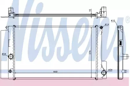 Радиатор, охлаждение двигателя NISSENS купить