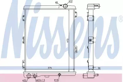 Радіатор охолоджування NISSENS купить