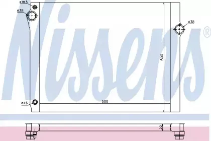 Радіатор охолоджування NISSENS купить