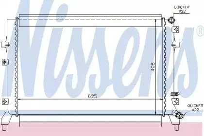 Радіатор охолоджування NISSENS купить