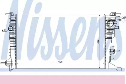 Радиатор, охлаждение двигателя NISSENS купить