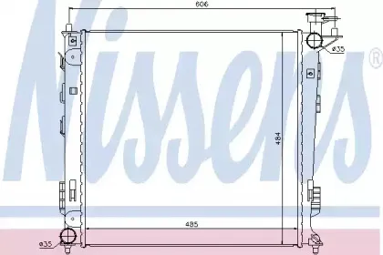 Радиатор, охлаждение двигателя NISSENS купить