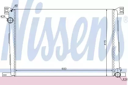 Радіатор охолоджування NISSENS купить
