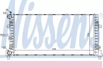 Радіатор охолоджування NISSENS купить