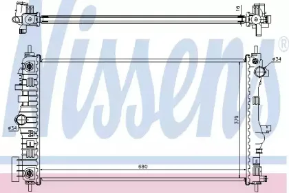 Радиатор, охлаждение двигателя NISSENS купить