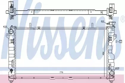 Радиатор, охлаждение двигателя NISSENS купить