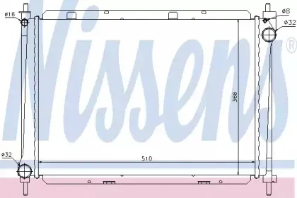 Радіатор охолоджування NISSENS купить