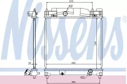 Радиатор, охлаждение двигателя NISSENS купить