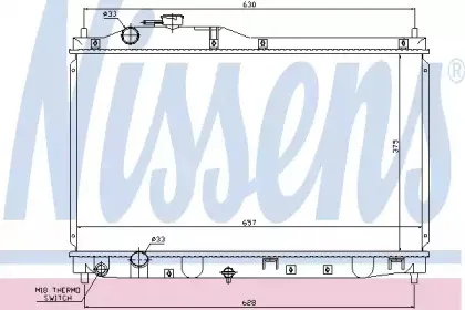 Радиатор, охлаждение двигателя NISSENS купить