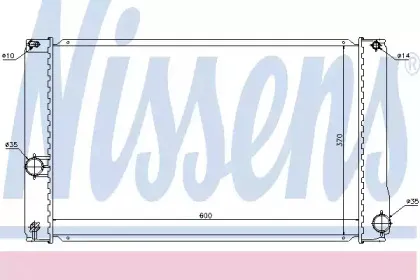 Радиатор, охлаждение двигателя NISSENS купить