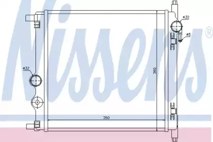 Радіатор охолоджування NISSENS купить