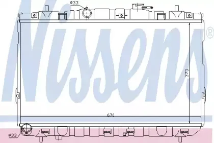 Радиатор, охлаждение двигателя NISSENS купить