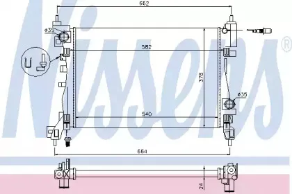 Радіатор охолоджування NISSENS купить