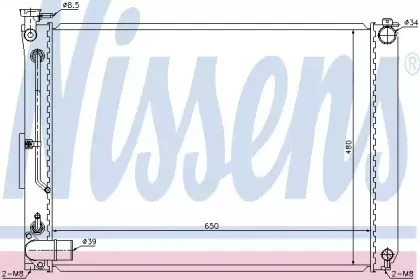 Радиатор, охлаждение двигателя NISSENS купить