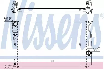 Радіатор охолоджування NISSENS купить