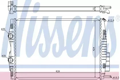 Радіатор охолоджування NISSENS купить