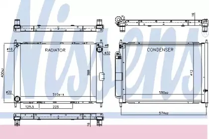 Радіатор охолоджування NISSENS купить
