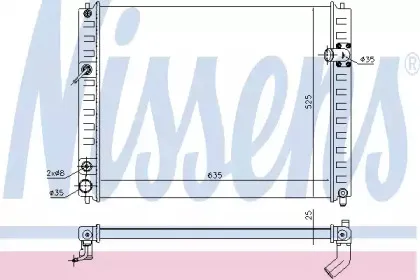 Радіатор охолоджування NISSENS купить