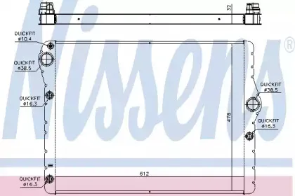 Радиатор, охлаждение двигателя NISSENS купить