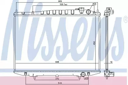 Радиатор, охлаждение двигателя NISSENS купить