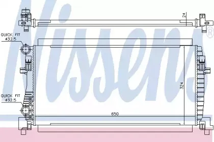 Радіатор охолоджування NISSENS купить