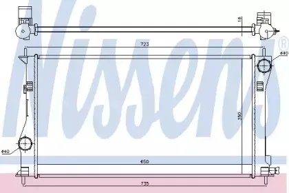 Радиатор, охлаждение двигателя NISSENS купить