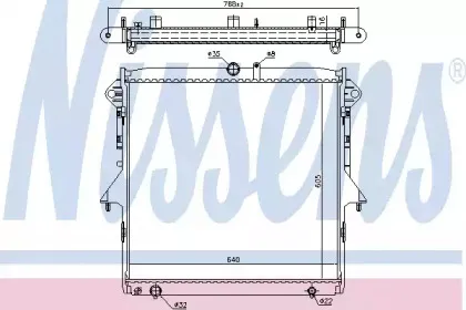 Радиатор, охлаждение двигателя NISSENS купить