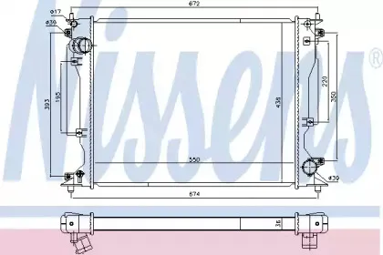 Радіатор охолоджування NISSENS купить