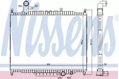 Радіатор охолоджування NISSENS купить