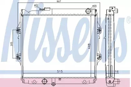 Радиатор, охлаждение двигателя NISSENS купить