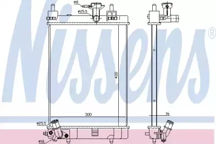 Радиатор, охлаждение двигателя NISSENS купить