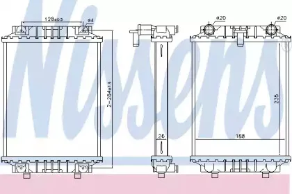 Радіатор охолоджування NISSENS купить