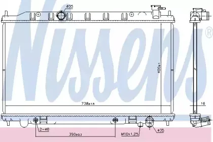 Радиатор, охлаждение двигателя NISSENS купить