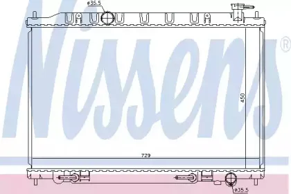 Радиатор, охлаждение двигателя NISSENS купить