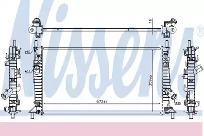 Радиатор, охлаждение двигателя NISSENS купить