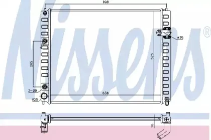 Радіатор охолоджування NISSENS купить