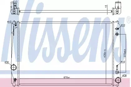 Радиатор, охлаждение двигателя NISSENS купить