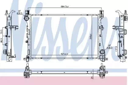 Радиатор, охлаждение двигателя NISSENS купить