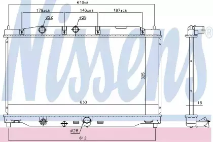 Радиатор, охлаждение двигателя NISSENS купить