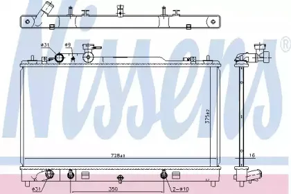 Радиатор, охлаждение двигателя NISSENS купить