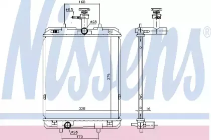 Радиатор, охлаждение двигателя NISSENS купить