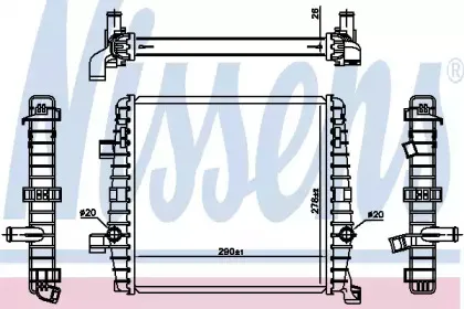 Низкотемпературный охладитель, интеркулер NISSENS купить