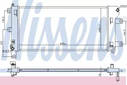Радіатор охолоджування NISSENS купить