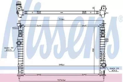 Радіатор охолоджування NISSENS купить
