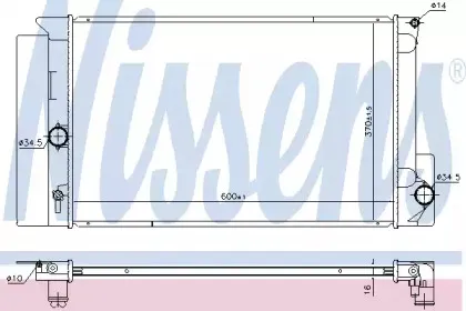 Радиатор, охлаждение двигателя NISSENS купить