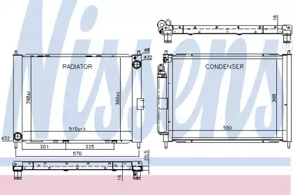 Радіатор охолоджування NISSENS купить