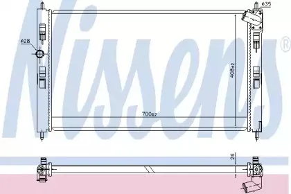 Радиатор, охлаждение двигателя NISSENS купить